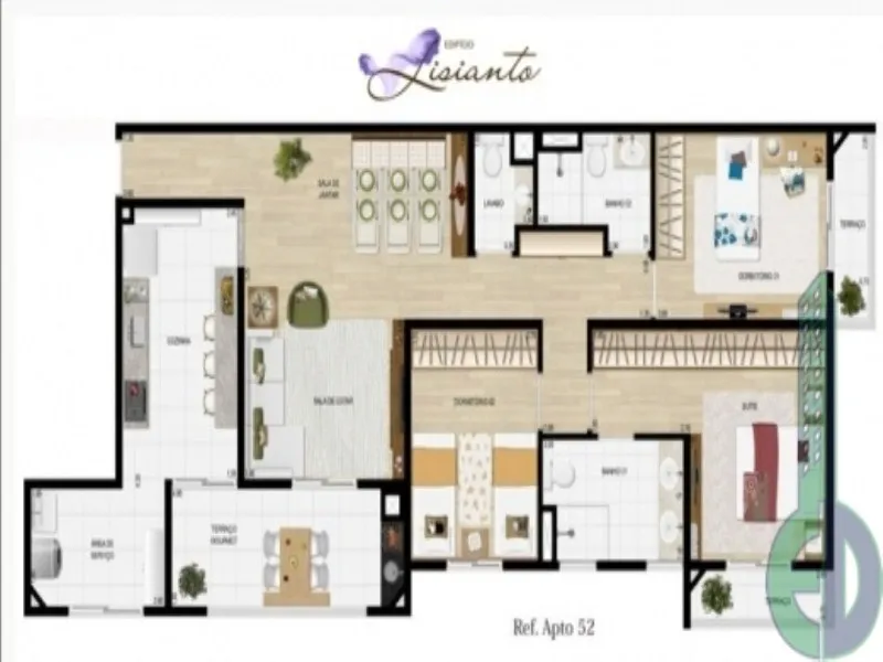 Imagem Edifício Lisianto em Mauá SP, apartamento 3 quartos Mauá SP, apartamento pronto em Mauá SP