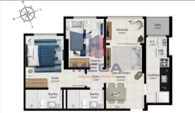 Imagem 2 QUARTOS COM SUITE