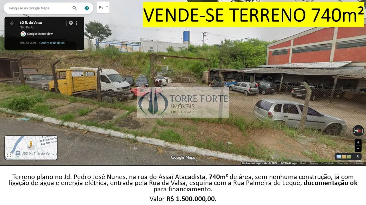 Foto do imóvel Terreno de 740m2, ao lado do Atacadista Assaí