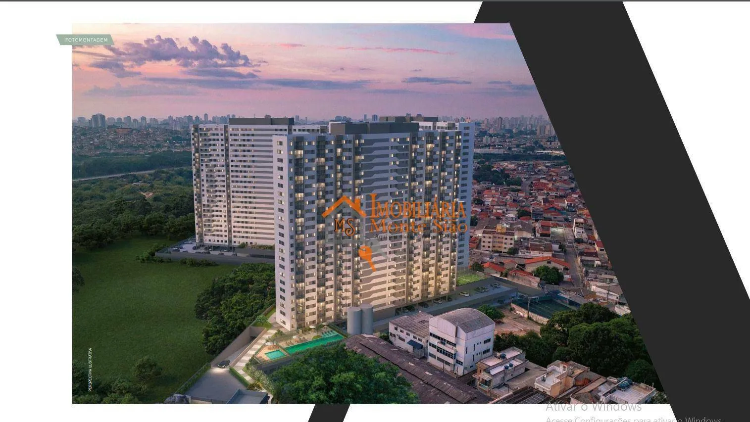 Imagem Apartamento com 2 dormitórios à venda, 37 m² por R$ 320.805,16 - Ponte Grande - Guarulhos/SP