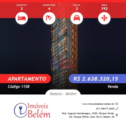 Imagem Imóveis Belém vende AP no residencial ICONIQ by Quadra