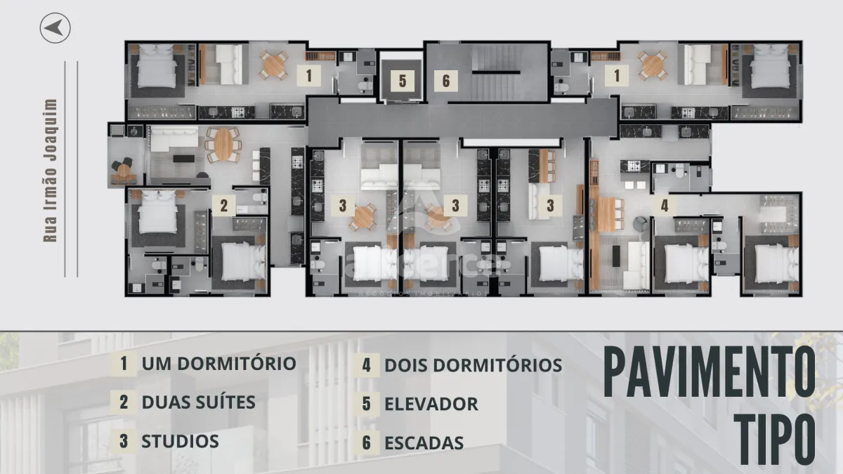 Imagem Apartamento à venda com 1 quarto , 41,2m² em Centro Florianópolis