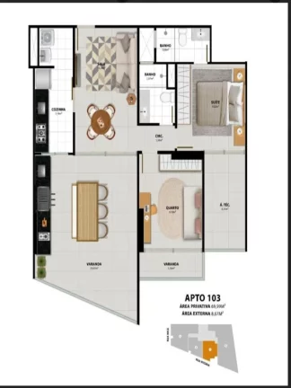 Imagem APARTAMENTO COM 3 QUARTOS E 2 SUÍTES NA PRAIA DO MORRO GUARAPARI ES