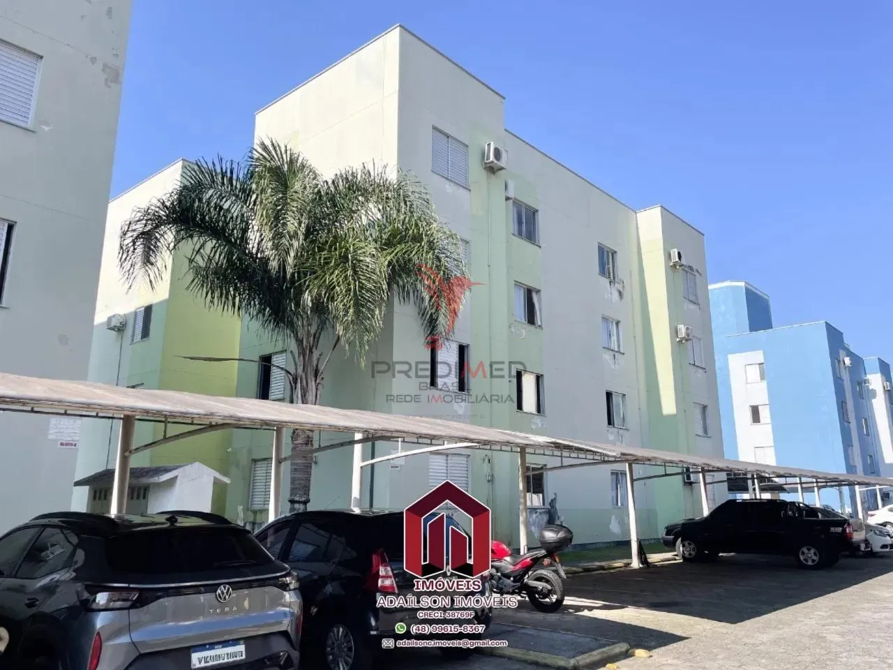 Foto do imóvel Apartamento Térreo de 2 Quartos, Garagem Coberta à Venda.Sertão do Imaruim - São José SC em Rua Mathias Schell, 448 - Sertao Do Maruim, São José - SC