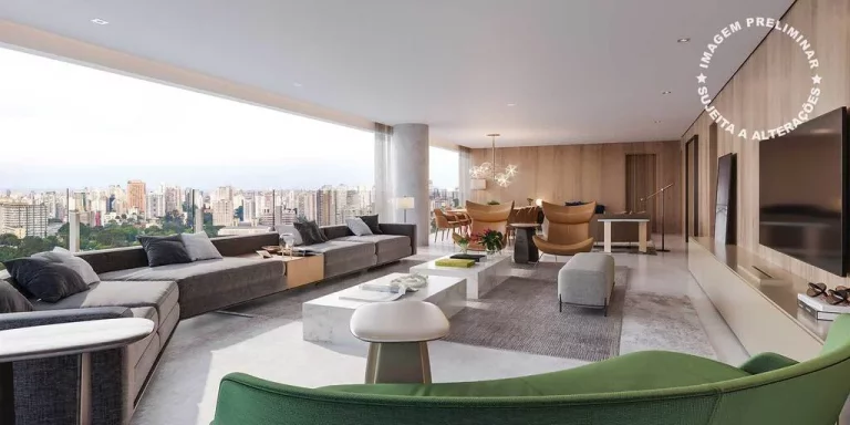 Imagem Apartamento Altíssimo Padrão à Venda em Moema do Ibirapuera Com 3 Suítes e 4 Vagas