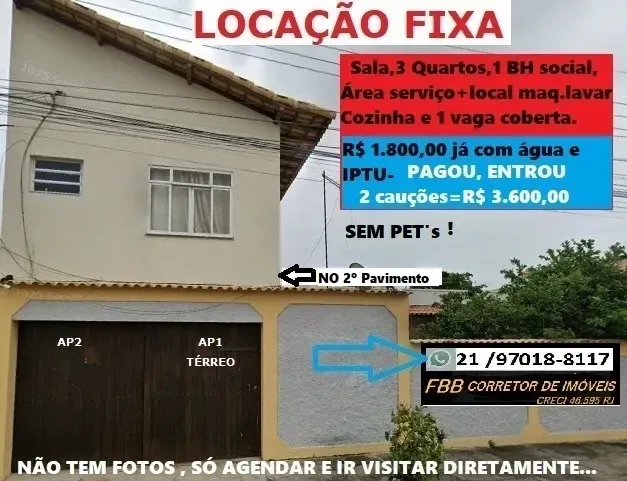 Imagem Apartamento com 3 Quartos para Alugar, 80 m² em Parque Central - Cabo Frio