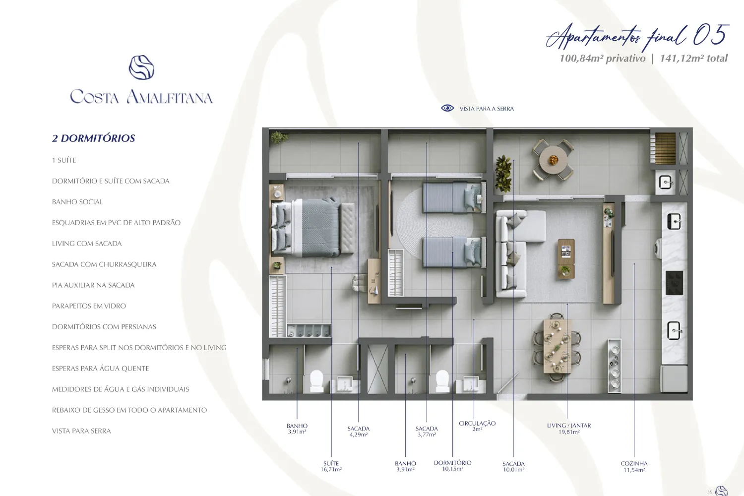 Imagem Apartamento à venda em Passo de Torres, Centro, com 2 quartos, 109,65m2