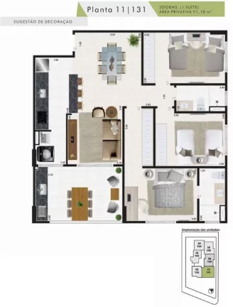 Imagem APARTAMENTO COM 91 m² - CENTRO - MONGAGUA SP