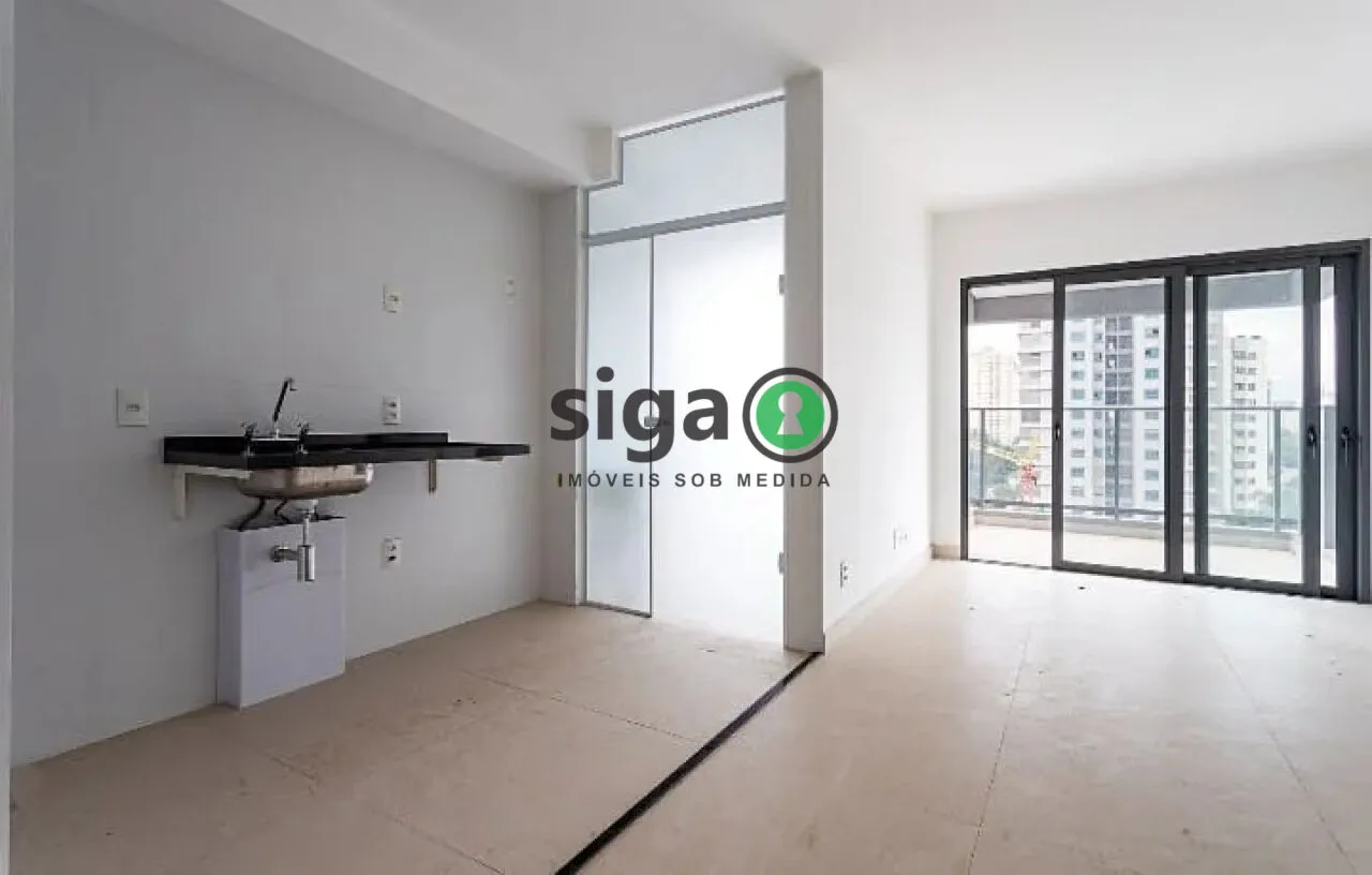 Foto do imóvel Apartamento de 1 Quarto/Suíte com Vaga de Garagem em Moema Pássaros á Venda