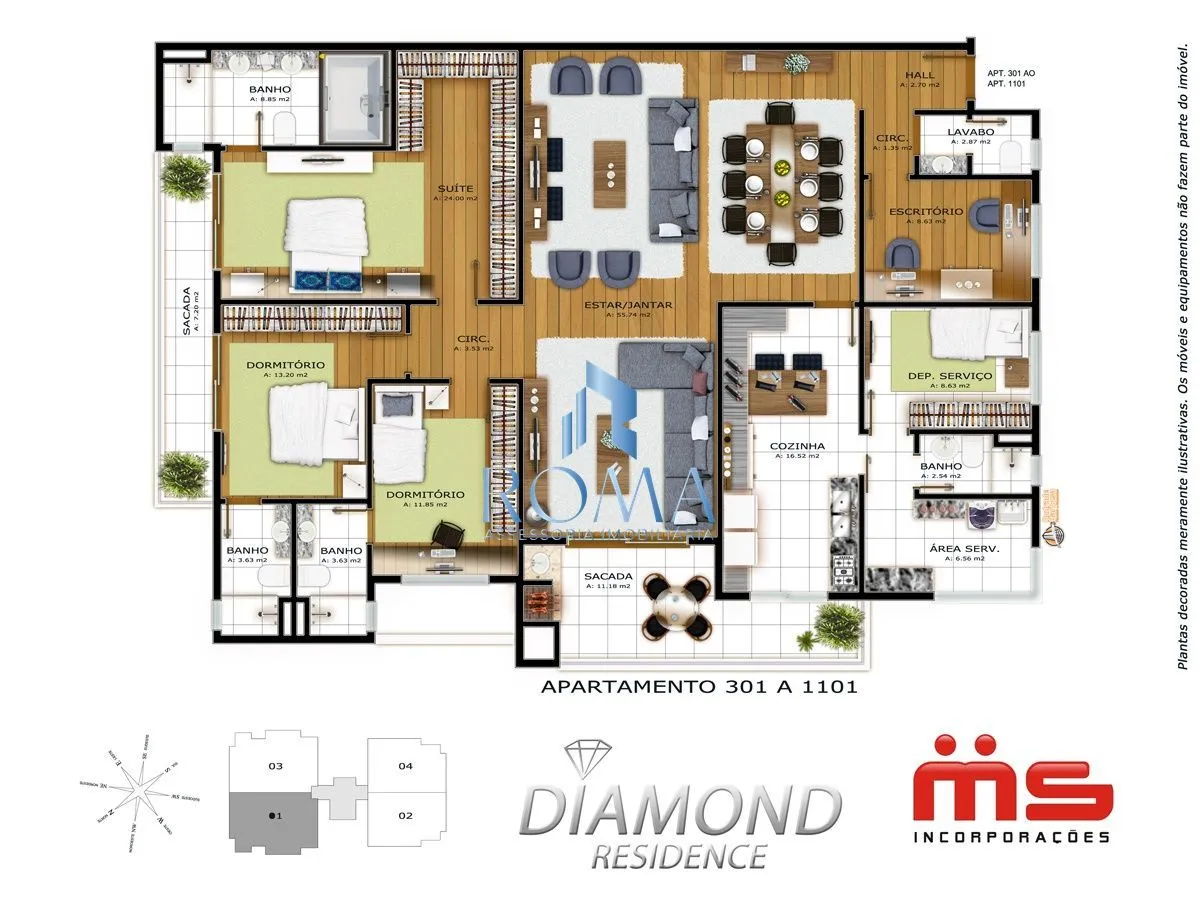Imagem Apartamento 3 dormitórios à venda Nossa Senhora de Lourdes Santa Maria/RS