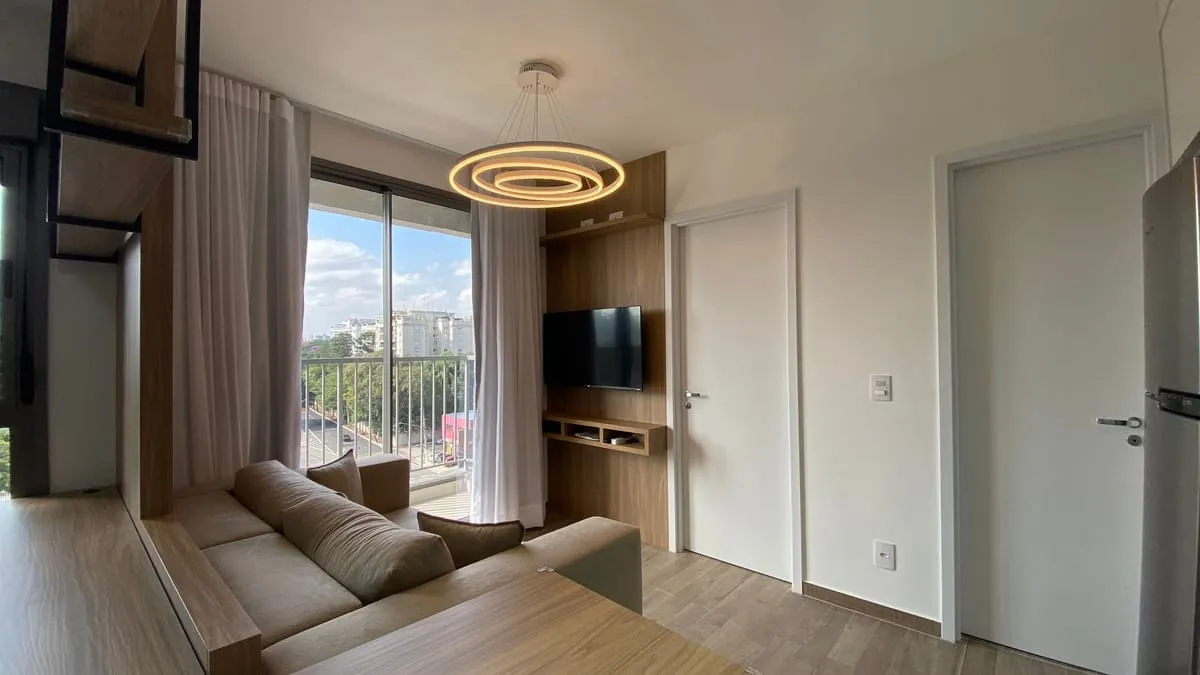 Foto do imóvel Apartamento com 1 Quarto para alugar, 37m² - Santo Amaro em Avenida Adolfo Pinheiro, 1303 - Santo Amaro, São Paulo - SP