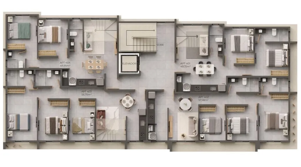 Imagem Apartamento com 3 dormitórios à venda, 57 m² por R$ 435.000 - Bancários - João Pessoa/PB