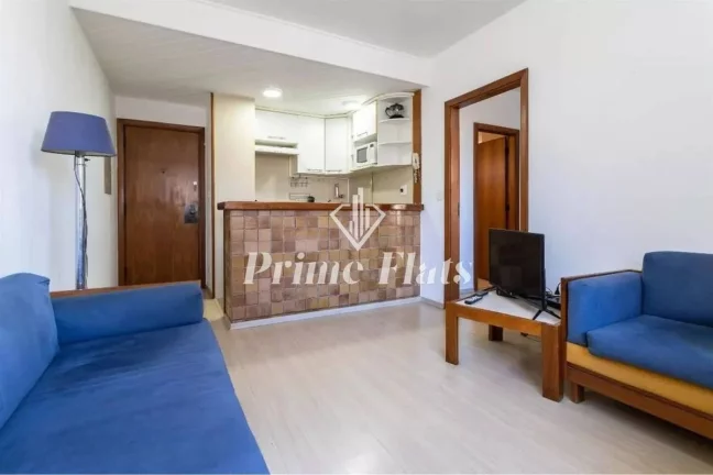 Foto do imóvel Flat disponível para locação no Edifício Paulista Park, com 35m², 1 dormitório e 1 vaga em Alameda Jaú