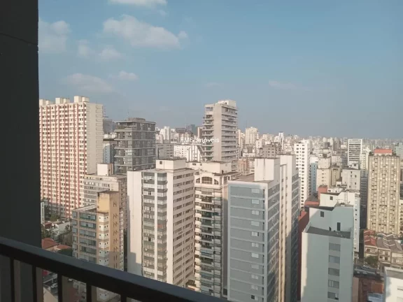 Imagem Apartamento para locação em São Paulo-SP, no bairro Cerqueira César: 1 quarto, 1 sala, 1 banheiro, 24m² de área.