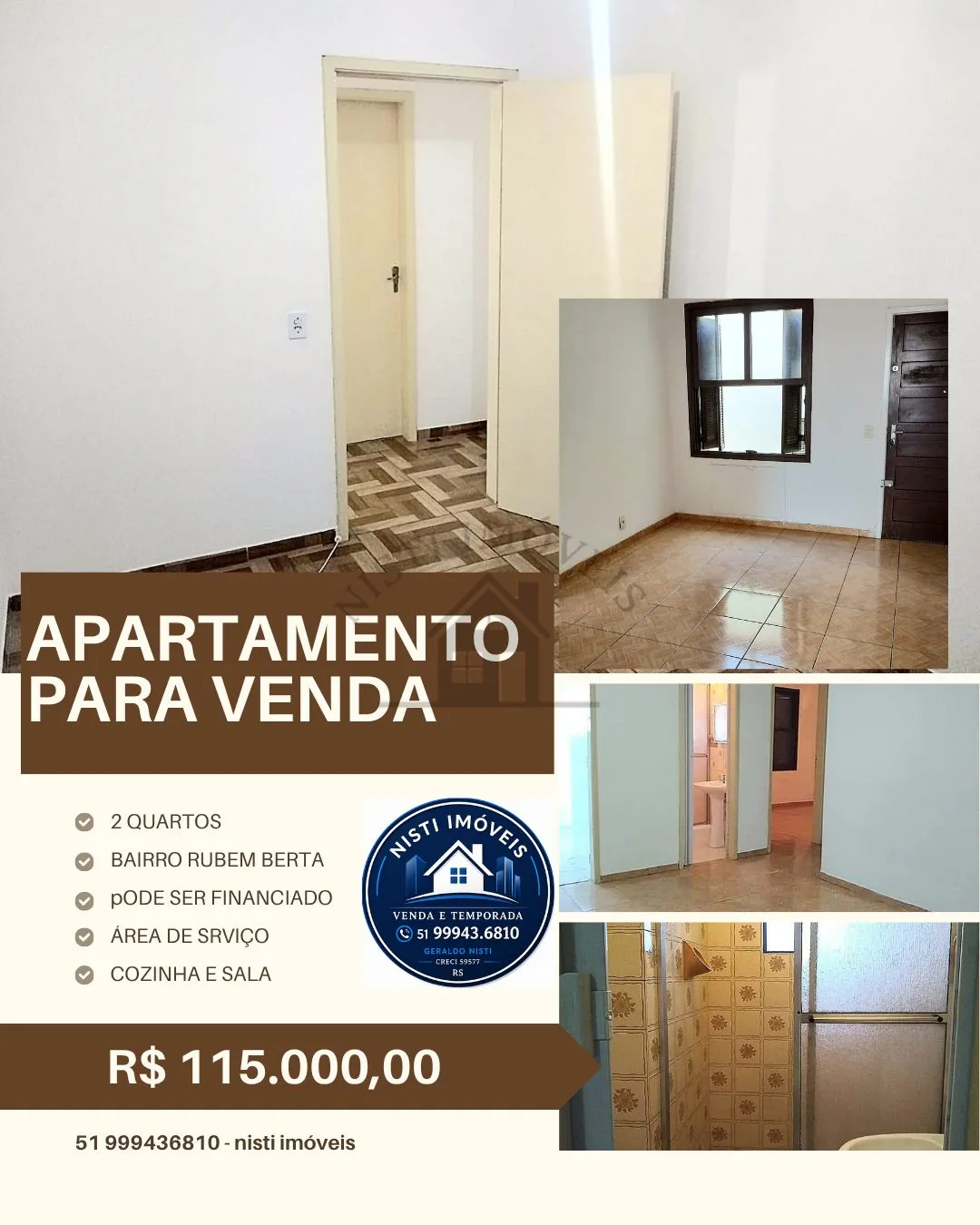 Foto do imóvel Apartamento 2 quartos para Venda em Porto Alegre em Rua Tarcila Moraes Dutra, 90 - Rubem Berta, Porto Alegre - RS