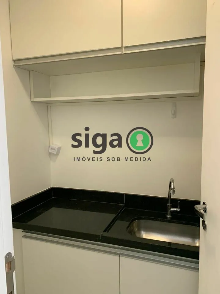Imagem Conjunto Comercial Mobiliado no Vertex Moema com Vaga e Varanda.