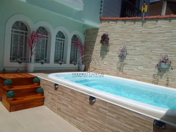 Imagem Maravilhoso Sobrado à Venda no Boqueirão, Praia Grande - 3 Quartos e Piscina