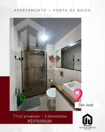 Imagem Apartamento 3 dorm à venda – Ponta de Baixo, São José sc Brasil