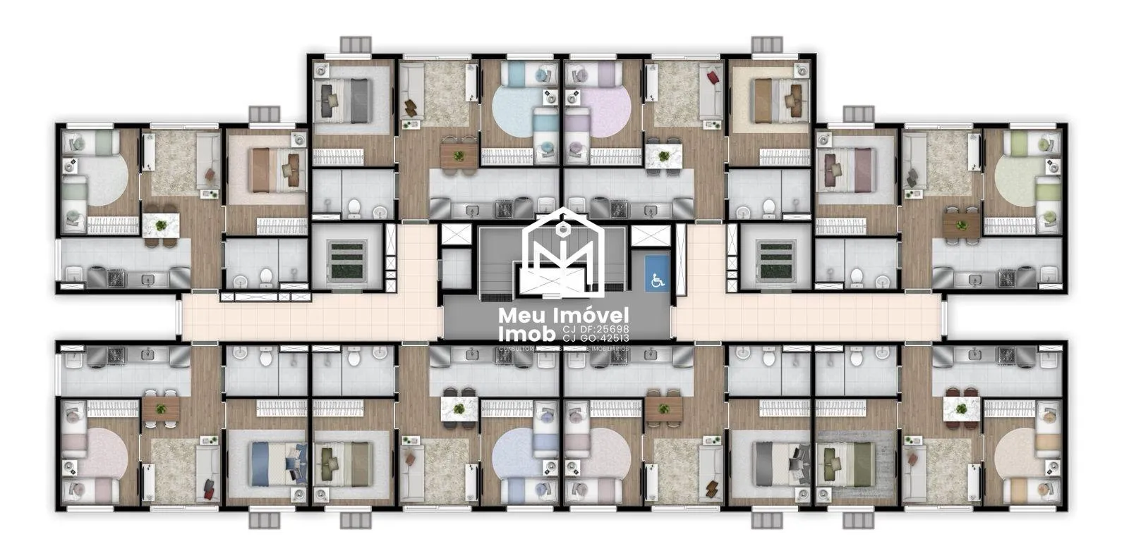 Imagem Now 29 APTO 2 Quartos 1 Vaga 46m² Ceilândia/DF