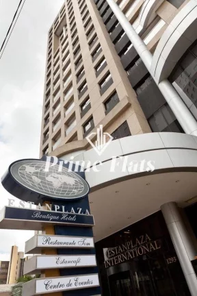 Imagem Flat disponível para venda no Estanplaza International na Chácara Santo Antônio, com 30m², 1 dormitório e 1 vaga