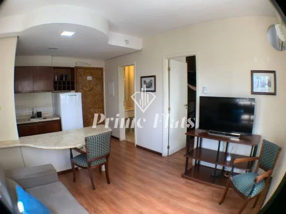 Imagem Flat disponível para venda no Mercure São Paulo JK na Vila Olimpia, com 33m², 1 dormitório e 1 vaga de garagem