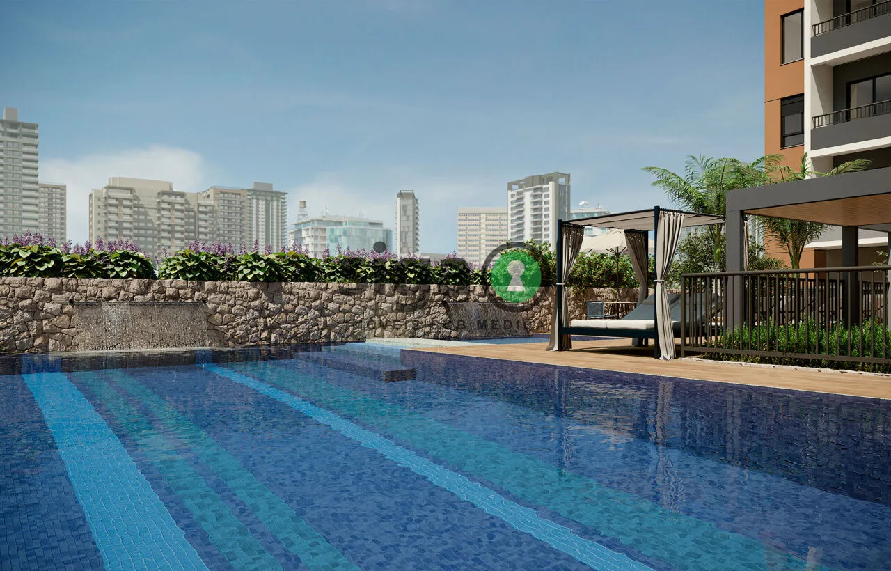 Imagem O apartamento possui 37,46 m² com 2 dormitórios - próximo a duas estações de metrô
