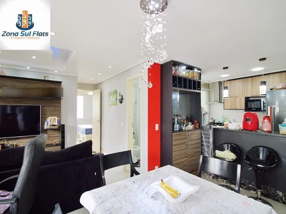 Imagem Apartamento Mobiliado à Venda Na Região Da Vila Andrade Com 2 Dormitórios e 1 Vaga