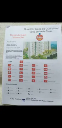 Imagem Apartamento com 2 Quartos à Venda, 43 m² em Cocaia - Guarulhos