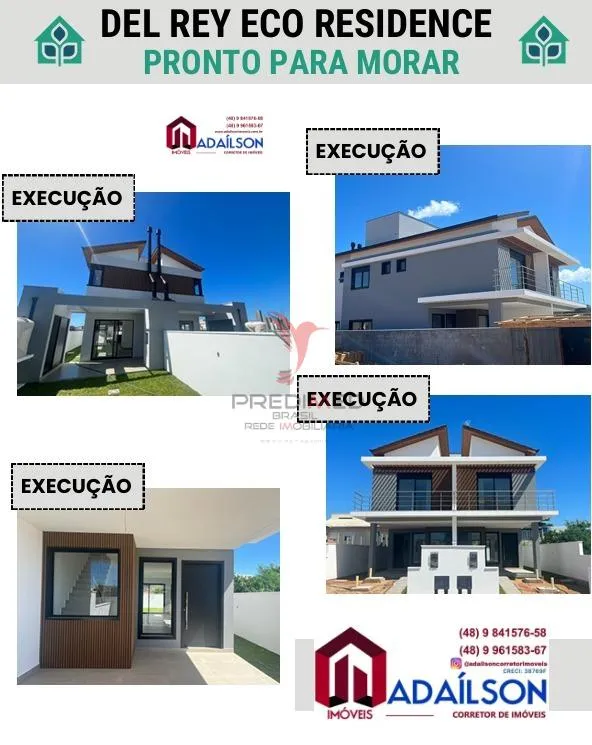 Imagem DEL REY ECO RESIDENCE EMPREENDIMENTO DE 2 CASAS JARDIM CAMPECHE FLORIANÓPOLIS SC