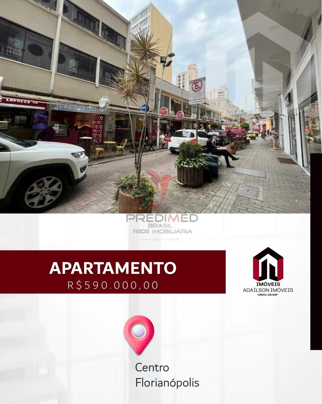 Imagem Apartamento com 2 quarto à venda no Centro, Florianópolis SC BRASIL
