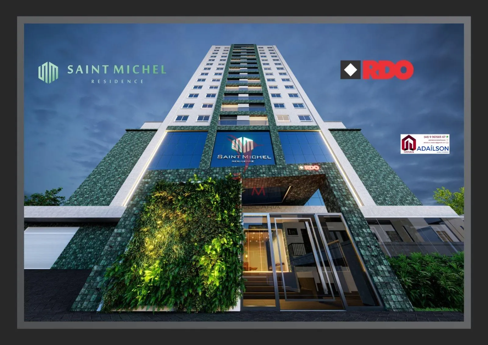 Foto do imóvel Saint Michel Residence Kobrasol - São José/SC Construtora RDO em Rua Brasilpinho - Kobrasol, São José - SC