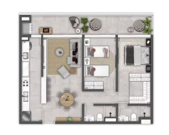 Imagem Gaia Atlântida - Residencial - Apartamento à venda no bairro Centro - Xangri-Lá/RS