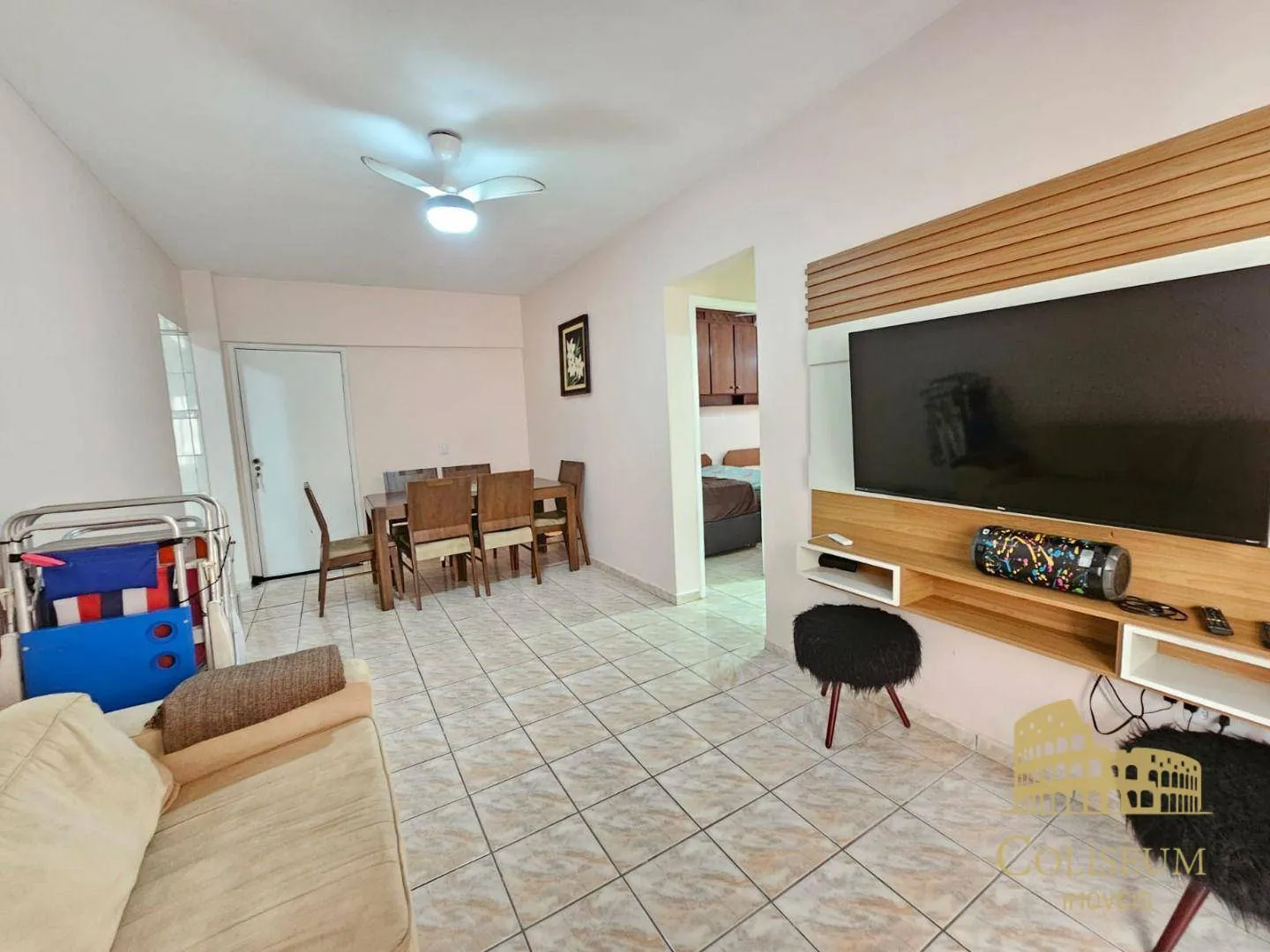 Imagem Apartamento com 2 dormitórios para alugar, 90 m² por R$ 3.350,00/mês - Vila Assunção - Praia Grande/SP