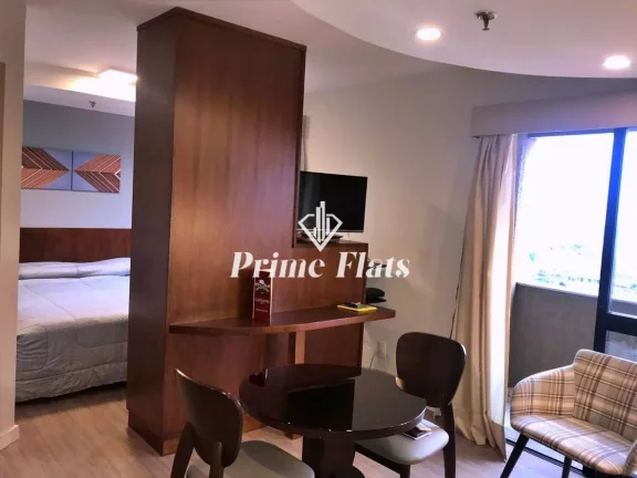 Imagem Flat disponível para venda no Hotel Premium Flats Berrini no Brooklin, com 30m², 1 dormitório e 1 vaga
