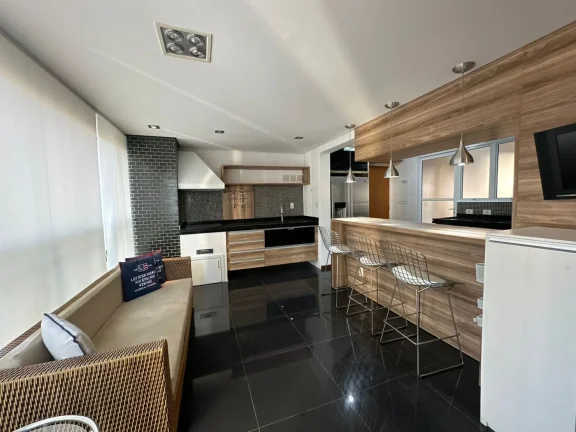 Imagem Apartamento 131M², 3Q, 3 Suítes, 5 Banheiros, 3 Vagas, Academia, Piscina, Sauna, Churrasqueira, Brinquedoteca, Mobiliado, Salão de Festas, SPA.