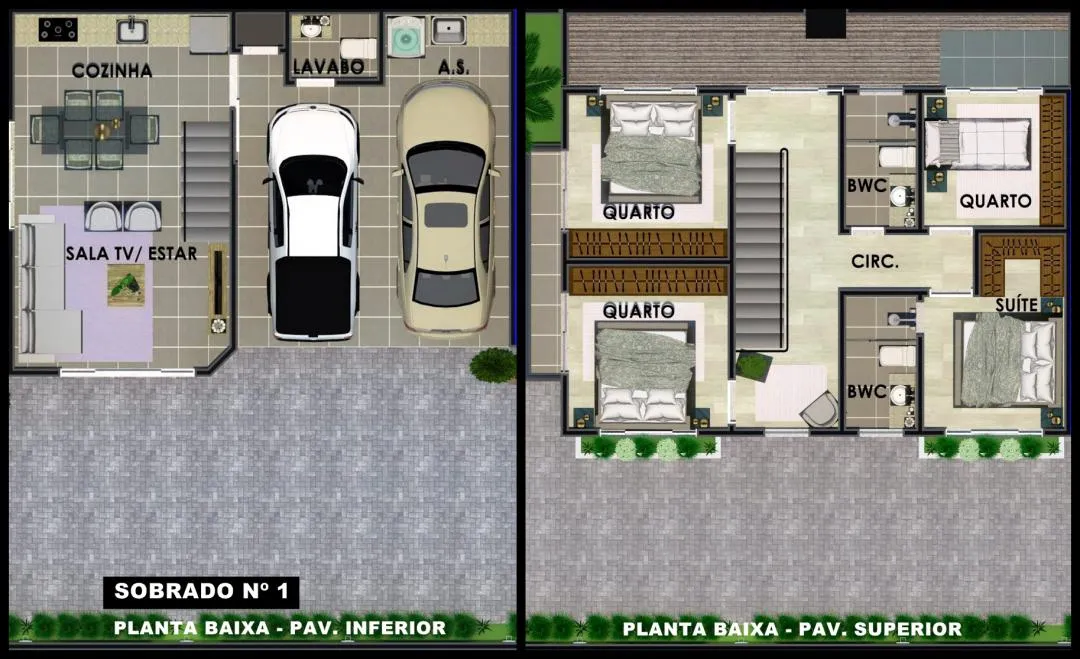 Imagem Sobrado, com 01 suíte mais 2 quartos, Bairro Coqueiral, Cascavel