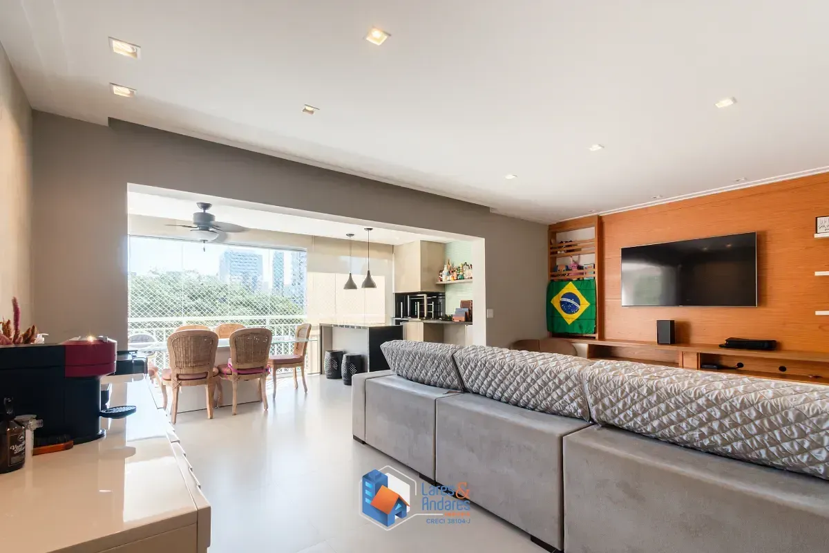 Foto do imóvel Apartamento para venda em Brooklin com 4 quartos, sendo 2 suítes, 175m² em Rua Ministro Luiz Gallotti
