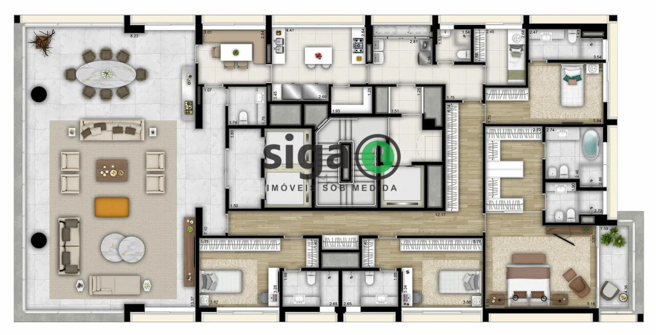 Imagem Apartamento para venda na Vila Nova Conceição 04 suítes, São Paulo - SP