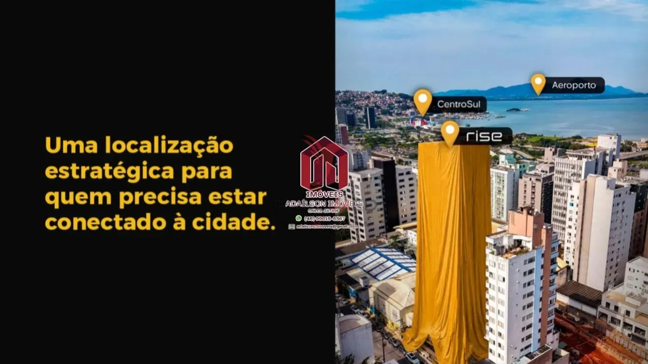 Imagem Unidades habitacionais do Rise aptos de 1 e 2 Dormitórios Centro Florianópolis SC Brasil