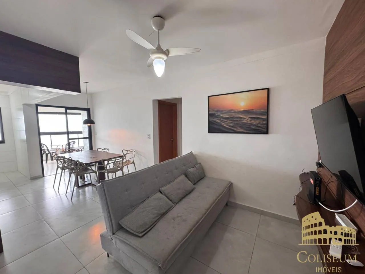 Imagem Frente Mar, Apto 2 Dorms c/1 suíte, mobiliado, 1 vaga, lazer copmpleto - Baln Maracanã