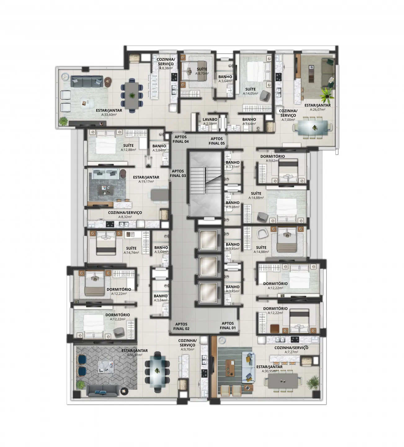 Imagem Apartamento à venda em Torres, Centro, com 2 quartos, 90.15m2