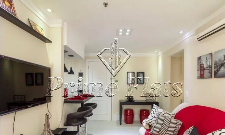 Imagem Flat disponível para locação no Quality Suítes Long Stay Vila Olímpia, com 52m², 2 dormitórios e 1 vaga