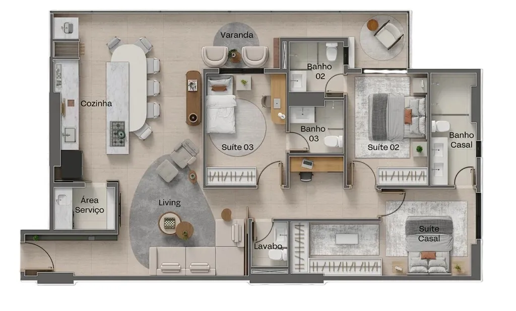 Imagem Apartamento à venda no bairro Setor Bueno - Goiânia/GO