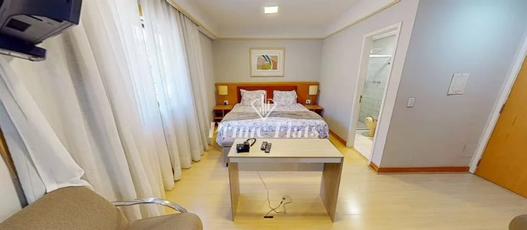 Imagem Flat disponível para venda no Hotel Bienal Suítes na Vila Mariana, com 28m², 1 dormitório e 1 vaga