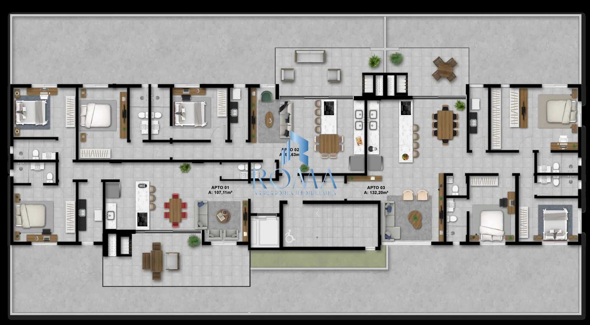 Imagem Apartamento com 3 suítes no Reserva Assunção