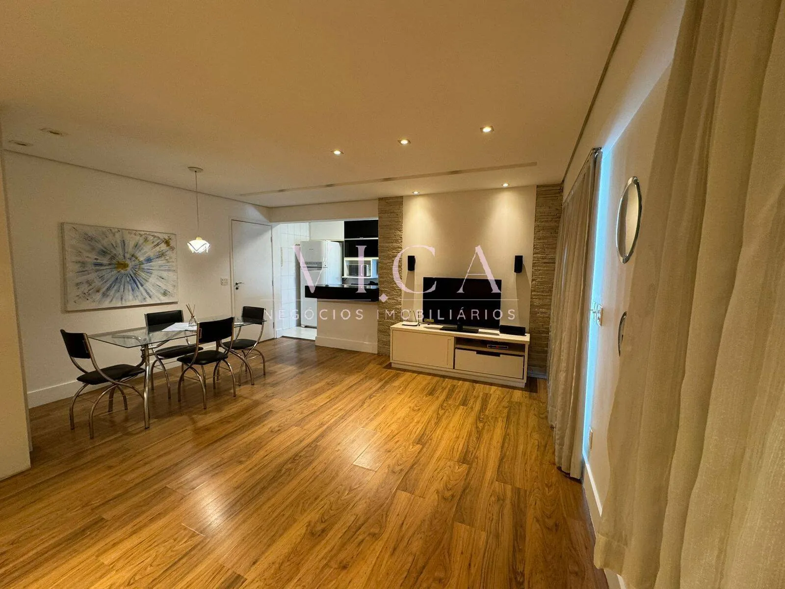 Imagem Alphaville| Apartamento semi mobiliado 63m² 1dormitório por R$ 4.295/mês