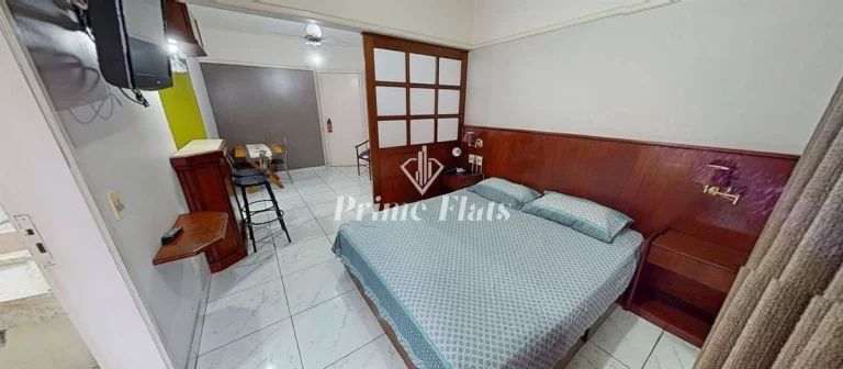 Imagem Flat disponível para venda no Champs Elysees, com 25m², 1 dormitório e 1 vaga