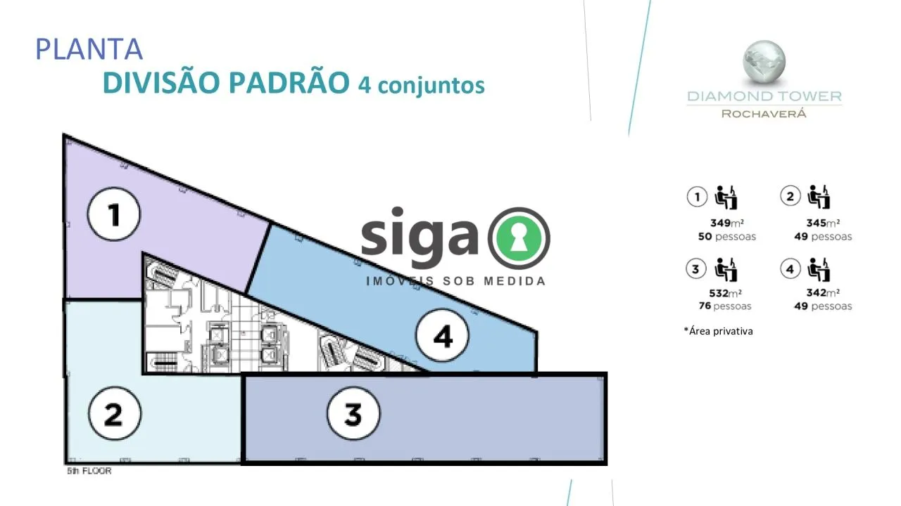 Imagem CONJUNTO COMERCIAL PARA LOCAÇÃO NO ROCHAVERA COPORATE NO BROOKLIN CHUCRI ZAIDAN