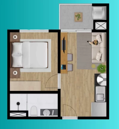 Imagem Figueira Garcia - Apartamento à venda no bairro Murta - Itajaí/SC