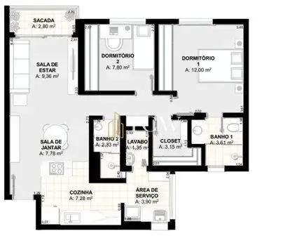 Imagem Apartamento para alugar no bairro Itaim Bibi - São Paulo/SP, Zona Sul